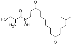 CAS 登录号：32886-15-0， (2S)-2-氨基-N,3-二羟基-N-(14-甲基-3,10-二氧代十五烷基)丙酰胺