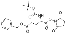 CAS 登录号：32886-40-1， 叔丁氧羰基-(O-苄基)谷氨酰-琥珀酰亚胺