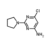 CAS 登录号：3289-39-2， 6-氯-2-(1-吡咯烷基)-4-嘧啶胺