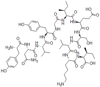 CAS 登录号：328944-75-8， L-酪氨酰-L-天冬氨酰胺酰-L-缬氨酰-L-酪氨酰甘氨酰-L-异亮氨酰-L-a-谷氨酰-L-丝氨酰-L-缬氨酰-L-赖氨酰-L-异亮氨酸