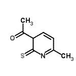 CAS 登录号：329709-95-7， 1-(6-甲基-2-硫代-2,3-二氢-3-吡啶基)乙酮