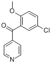 CAS 登录号：329947-10-6， (5-氯-2-甲氧基苯基)-4-吡啶基-甲酮