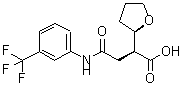 CAS 登录号：330951-09-2， (2S)-4-氧代-2-[(2R)-四氢呋喃-2-基]-4-[[3-(三氟甲基)苯基]氨基]丁酸