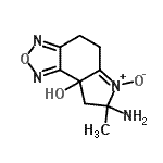 CAS#: 330982-51-9, 7-Amino-7-methyl-4,5,7,8-tetrahydro-8aH-[1,2,5]oxadiazolo[3,4-e]indol-8a-ol 6-oxide