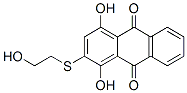 CAS 登录号:3319-54-8, 1,4-二羟基-2-(2-羟基乙基硫基)蒽-9,10-二酮