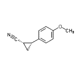 CAS 登录号：331941-39-0， (1S,2R)-2-(4-甲氧基苯基)环丙烷甲腈