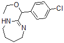 CAS 登录号：33210-37-6， 2-[(4-氯苯基)-乙氧基甲基]-4,5,6,7-四氢-1H-1,3-二氮杂卓