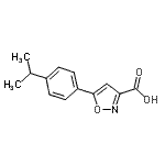 CAS 登录号：33282-10-9， 5-(4-异丙基苯基)-1,2-恶唑-3-羧酸