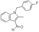 CAS#: 332922-15-3, 1-(4-Fluorobenzyl)-2-methyl-1H-indole-3-carbaldehyde