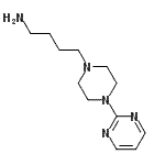 CAS 登录号：33386-20-8， 4-[4-(2-嘧啶基)-1-哌嗪基]-1-丁胺