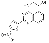CAS 登录号：33389-36-5， 2-[[2-(5-硝基噻吩-2-基)喹唑啉-4-基]氨基]乙醇
