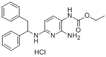 CAS#: 33400-47-4, Ethyl N-[2-Amino-6-(1,2-Diphenylethylamino)Pyridin-3-Yl]Carbamate Hydrochloride
