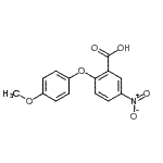 CAS#: 33459-12-0, 2-(4-Methoxyphenoxy)-5-Nitrobenzoic Acid