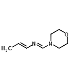 CAS 登录号：33483-34-0， (E)-1-(4-吗啉基)-N-[(1E)-1-丙烯-1-基]甲亚胺