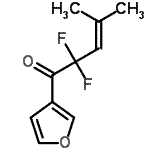 CAS#: 334873-84-6, 2,2-Difluoro-1-(3-Furyl)-4-Methyl-3-Penten-1-One