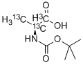 CAS 登录号：335081-02-2， N-(叔丁氧羰基)-L-丙氨酸-13C3