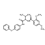 CAS#: 336165-69-6, 2,4-Dimethoxy-N-{3-Methyl-1-Oxo-1-[(4-Phenoxyphenyl)Amino]-2-Butanyl}Benzamide