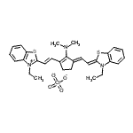 CAS 登录号：33628-25-0， 2-[(E)-2-{(3E)-2-(二甲基氨基)-3-[(2Z)-2-(3-乙基-1,3-苯并噻唑-2(3H)-亚基)亚乙基]-1-环戊烯-1-基}乙烯基]-3-乙基-1,3-苯并噻唑-3-鎓高氯酸盐