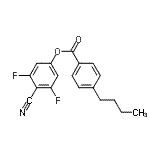 CAS 登录号：337367-02-9， (4-氰基-3,5-二氟-苯基)4-丁基苯甲酸酯