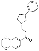 CAS 登录号：33743-96-3， 1-(2,3-二氢-1,4-苯并二氧杂环己-7-基)-3-(3-苯基吡咯烷-1-基)丙-1-酮盐酸盐