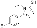 CAS 登录号：337487-15-7， 5-(4-溴苯基)-4-乙基-4H-1,2,4-三唑-3-硫醇