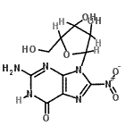 CAS#: 337536-53-5, 2-Amino-8-Nitro-9-Pentofuranosyl-1,9-Dihydro-6H-Purin-6-One