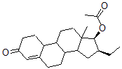 CAS#: 33765-80-9, [(16S,17S)-16-Ethyl-13-Methyl-3-Oxo-2,6,7,8,9,10,11,12,14,15,16,17-Dodecahydro-1H-Cyclopenta[a]Phenanthren-17-Yl] Acetate