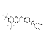 CAS#: 338412-11-6, 4-{[5,7-Bis(Trifluoromethyl)-1,8-Naphthyridin-2-Yl]Oxy}-N,N-Diethylbenzenesulfonamide