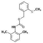 CAS 登录号：338968-04-0， 2-(甲硫基)苄基(2,6-二甲基苯基)氨基甲酸酯