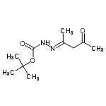 CAS 登录号：339083-80-6， 2-甲基-2-丙基(2E)-2-(4-氧代-2-戊烷亚基)肼羧酸酯