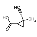 CAS 登录号：339292-22-7， 2-乙炔基-2-甲基环丙烷羧酸