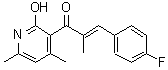 CAS 登录号：339359-96-5， (2E)-3-(4-氟苯基)-1-(2-羟基-4,6-二甲基-3-吡啶基)-2-甲基-2-丙烯-1-酮