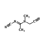 CAS 登录号：339363-03-0， (1E)-N'-氰基-N-(氰基甲基)-N-甲基乙脒