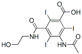 CAS 登录号：33954-26-6， 3-乙酰氨基-5-(2-羟基乙基氨基甲酰)-2,4,6-三碘苯甲酸钠