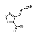 CAS 登录号：339547-19-2， 4-[(E)-2-氰基乙烯基]-1,2,5-恶二唑-3-羧酸