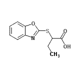 CAS 登录号：339551-18-7， 2-(1,3-苯并恶唑-2-基硫基)丁酸