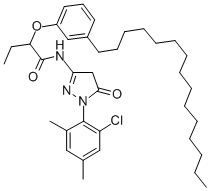 CAS#: 33956-01-3, N-[1-(2-Chloro-4,6-Dimethylphenyl)-5-Oxo-4H-Pyrazol-3-Yl]-2-(3-Pentadecylphenoxy)Butanamide