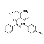 CAS#: 339575-20-1, N-{(2Z)-3-Methyl-1-[(4-Methylphenyl)Amino]-1-Oxo-2-Penten-2-Yl}Benzamide