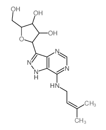 CAS 登录号：33987-26-7， 2-(羟基甲基)-5-[7-(3-甲基丁-2-烯基氨基)-2H-吡唑并[5,4-e]嘧啶-3-基]四氢呋喃-3,4-二醇