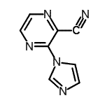 CAS#: 342412-44-6, 3-(1H-Imidazol-1-Yl)-2-Pyrazinecarbonitrile