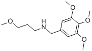 CAS 登录号：34274-04-9， N-(3-甲氧基丙基)-3,4,5-三甲氧基苄胺
