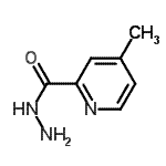 CAS 登录号：34285-72-8， 4-甲基-2-吡啶甲酰肼