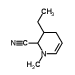 CAS 登录号：343270-77-9， 3-乙基-1-甲基-1,2,3,4-四氢-2-吡啶甲腈
