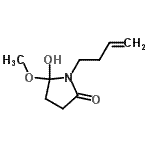 CAS#: 343332-20-7， 1-(3-Buten-1-Yl)-5-Hydroxy-5-Methoxy-2-Pyrrolidinone