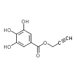 CAS 登录号：343346-24-7， 2-丙炔-1-基3,4,5-三羟基苯甲酸酯
