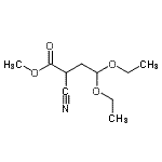 CAS 登录号：343633-25-0， 甲基2-氰基-4,4-二乙氧基丁烷酸酯