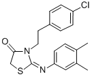 CAS#: 34375-51-4, 3-[2-(4-Chlorophenyl)Ethyl]-2-(3,4-Dimethylphenyl)Imino-1,3-Thiazolidin-4-One