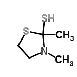 CAS 登录号：343926-72-7， 2,3-二甲基-1,3-噻唑烷-2-硫醇