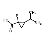 CAS#: 343929-20-4, 1-Fluoro-2-Isopropylcyclopropanecarboxylic Acid
