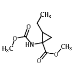 CAS#: 343942-90-5, Methyl 2-Ethyl-1-[(Methoxycarbonyl)Amino]Cyclopropanecarboxylate